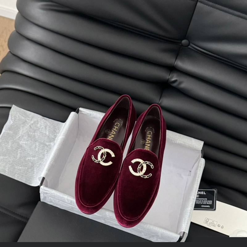 Ch*el leather shoes